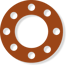 silicone full face gasket red