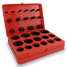 O-Ring Kit box with various sizes of round black o-rings