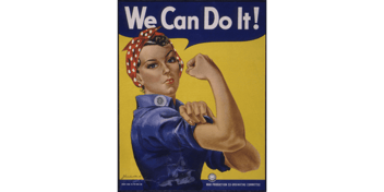 a post of rosie the riveter