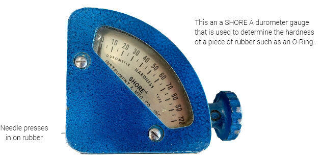 blue durometer meter